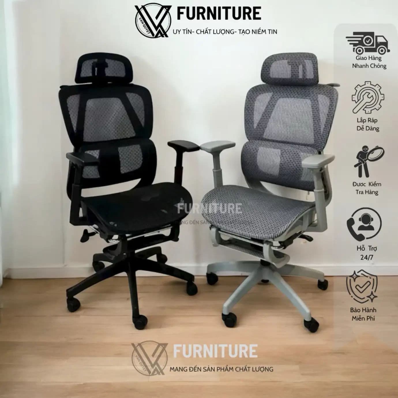 Ghế công thái học VQ988